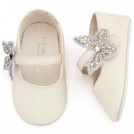 BabyWalker Βαπτιστικά παπούτσια κορίτσι MI1658 Λευκό